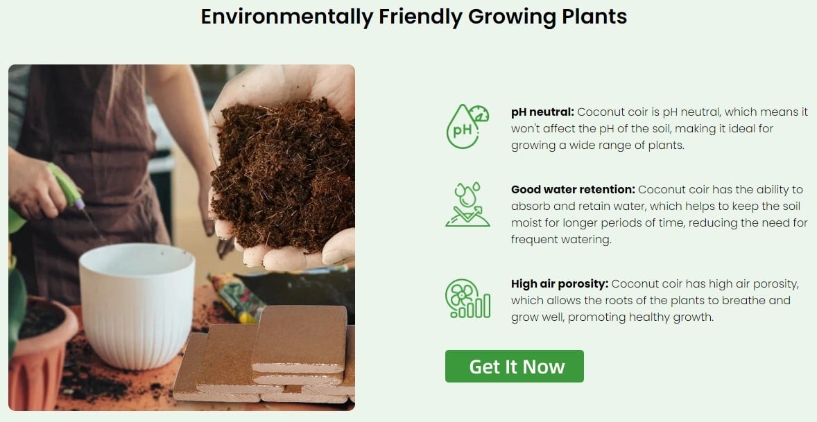 Organic Coco Coir Brick - Potting Soil Mix for Plants 🔥Buy 5 Get 5 FREE