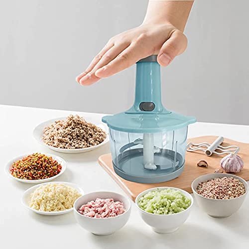 3 in 1 Hand-Press Vegetable Chopper Mixer Cutter