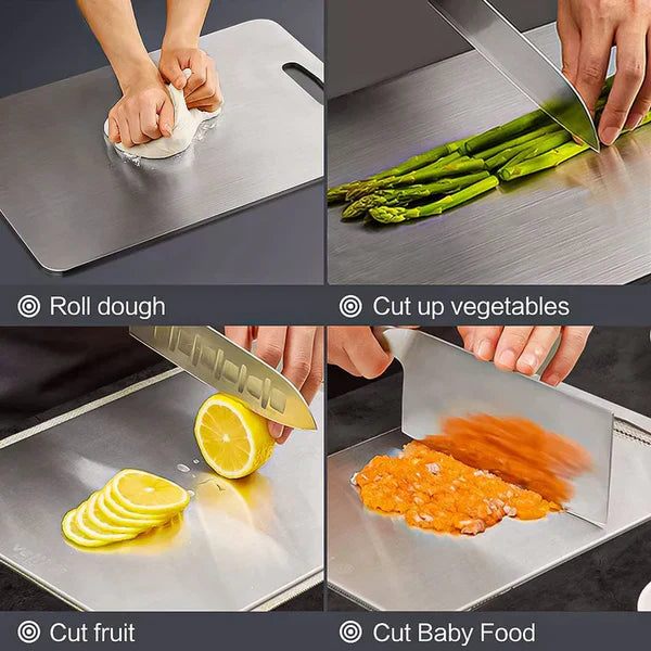 Multi-Purpose Stainless Steel Chopping Board